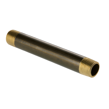 Fitinguri - Prelungitor alama Remer Rubinetterie 530OG10120, 1”, lungime 120 mm, set 10 bucati, finisaj alama natur
