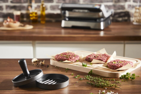 Presa pentru burgeri Tefal K1851134, 12 cm, acoperire antiaderenta, crestaturi pentru formare uniforma, compatibila cu masina de spalat vase, g [10]