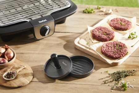 Presa pentru burgeri Tefal K1851134, 12 cm, acoperire antiaderenta, crestaturi pentru formare uniforma, compatibila cu masina de spalat vase, g [2]