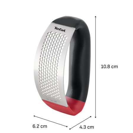 Presa pentru usturoi Tefal Ingenio+ K1990734, inox, compatibilitate cu masina de spalat vase, negru & rosu [10]