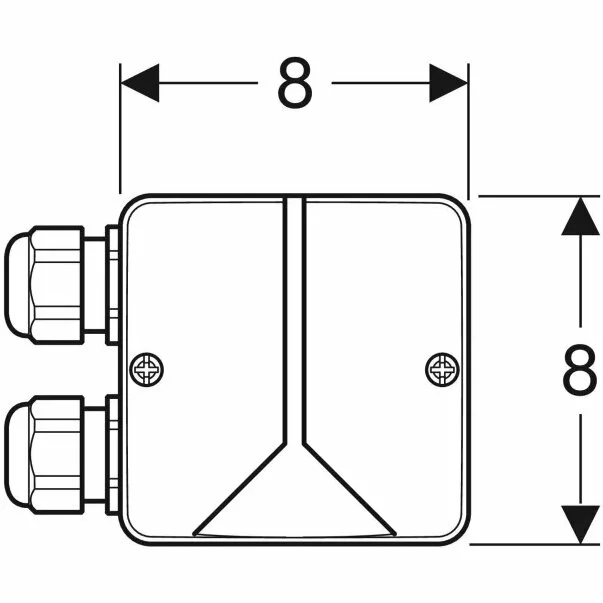 Priza de racordare combinata Geberit Duofresh [1]