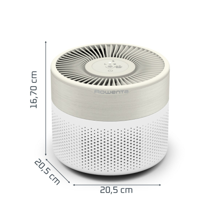 Purificator de aer Rowenta Pure Air Mini PU1521F0, 22 m², mod silentios, ultra-compact, filtrare HEPA Allergy+, CADR 85 m³/ora, alb & crem [10]