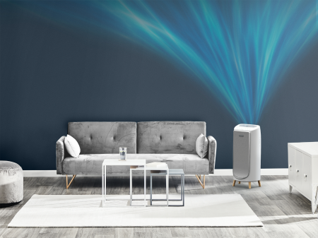 Purificator Intense Pure Air Home PU6180F0, sistem de filtrare HEPA, 5 trepte de viteza, 3 trepte de filtrare, 60 W, alb & gri [3]