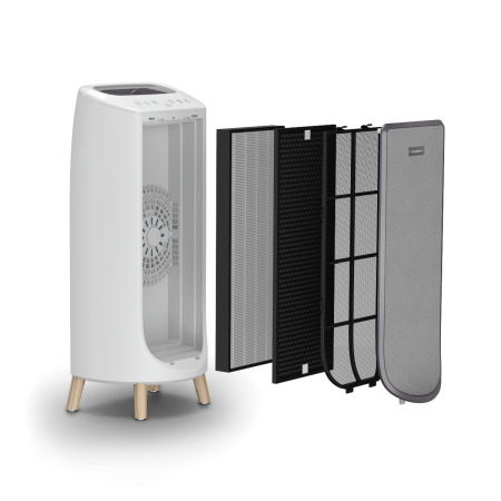 Purificator Intense Pure Air Home PU6180F0, sistem de filtrare HEPA, 5 trepte de viteza, 3 trepte de filtrare, 60 W, alb & gri [4]