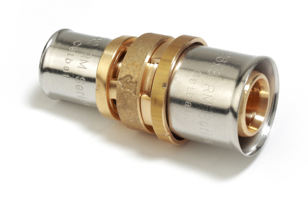 Fitinguri - Racord drept reductie Giacomini RM103Y022, diametru 32 mm x 26 mm, alama, pentru tevi multistrat