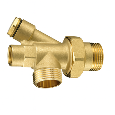 Fitinguri - Racord tip T Giacomini R557BY005, cu piulita si mufa terminala, 1/2" x 1" x 1", alama