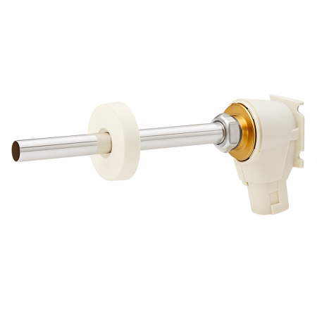 Fitinguri - Racord unghiular Giacomini R542Y001, pentru instalatii domestice, cu capac frontal si teava cromata 200 mm