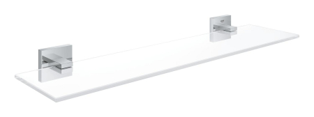 Accesorii baie - Raft baie Grohe 41109000, 500 mm, 145 mm, 2 orificii instalare, pe perete, metal, elemente fixare ascunse, Crom