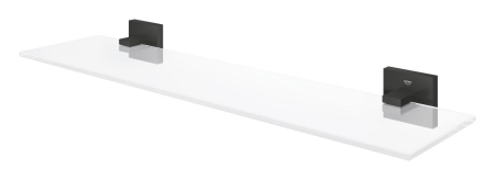 Raft baie Grohe 411092430, 530 mm, 145 mm, 2 orificii instalare, pe perete, sticla, metal, elemente fixare, Negru [1]
