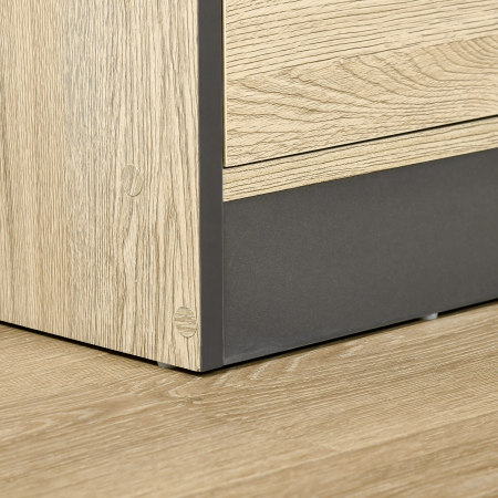  Raft Bucatarie 90×39×169 cm - Stejar & Negru cu 4 Rafturi [8]