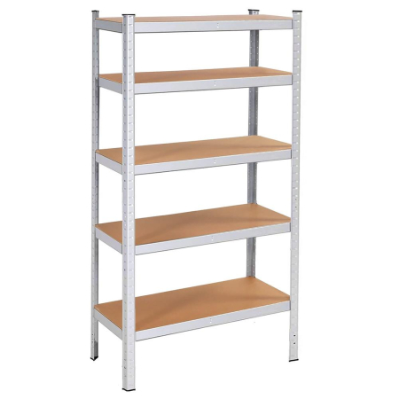 Rafturi si depozitare - Raft cadru metalic modular pentru depozitare, 5 polite, 180x90x40cm, sarcina 875kg