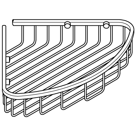 Raft colt Grohe 40663001, 303 mm, 233 mm, 4 orificii instalare, pe colt, metal, elemente fixare ascunse, Crom [4]