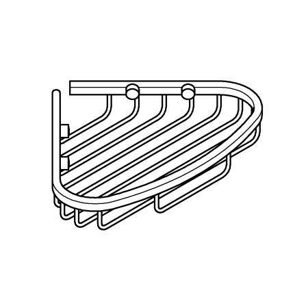 Raft colt Grohe 40664001, 164 mm, 202 mm, 4 orificii instalare, pe colt, metal, elemente fixare ascunse, Crom [2]