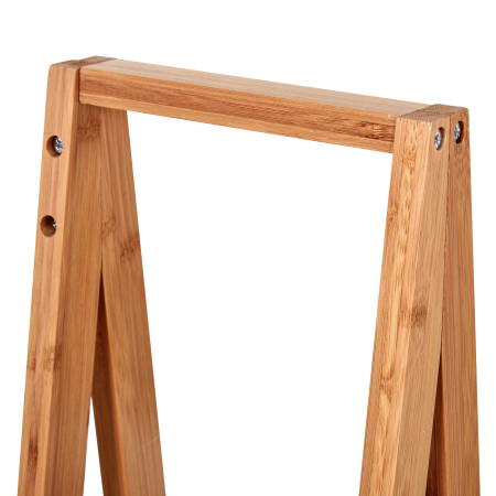  Raft de Baie cu 3 Rafturi din MDF si Bambus, Dulap Baie, 30x18x81 cm, Lemn [8]