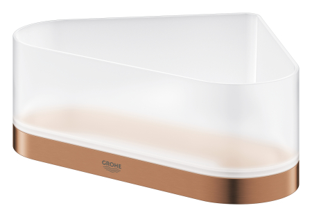 Raft de colt Grohe 41038DL0, 200 mm, 168 mm, 2 orificii instalare, pe colt, abs, metal, elemente fixare ascunse, Cupru [2]