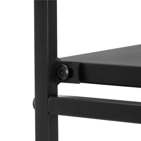 Raft de perete cu 3 polite din MDF si cadru metalic, 58x21x50 cm, negru [14]