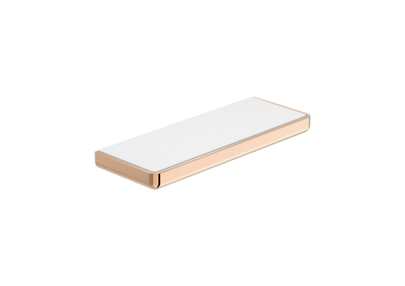 Accesorii baie - Raft dus Roca A817040RG0, 110 mm, 300 mm, 25 mm, 2 orificii instalare, pe perete, metal, sticla, Cupru