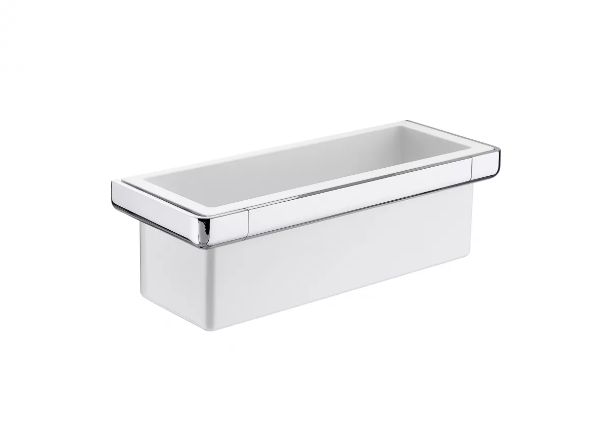 Rafturi si depozitare - Raft dus Roca Tempo, pe perete, 300 x 110 mm, metal, crom, A817028001