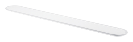 Raft Grohe 41057000, 600 mm, 75 mm, 2 orificii instalare, pe suport, sticla, elemente fixare ascunse, Alb [2]