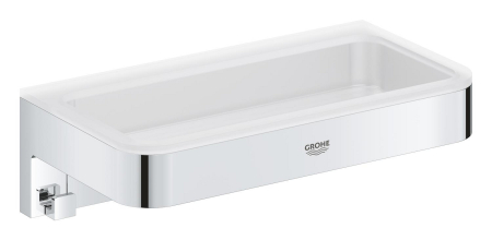 Baie - Raft Grohe 41107000, baie Start Cube, tip instalare pe perete, numar orificii instalare 2, elemente fixare ascunse, crom