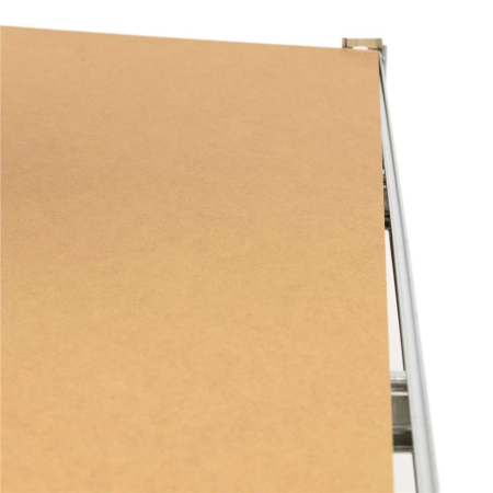 Raft metalic de depozitare cu 5 polite reglabile MDF, structura zincata, capacitate 1000 kg, 120x45x205 cm, gri [16]
