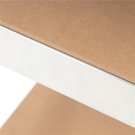 Raft metalic de depozitare cu 5 polite reglabile MDF, structura zincata, capacitate 500 kg, 40x40x180 cm, gri [7]