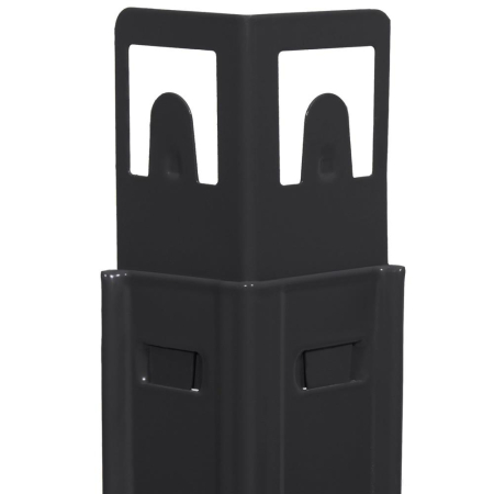 Raft metalic depozitare cu 5 polite MDF, capacitate 675 kg, 75x30x150 cm, negru [18]