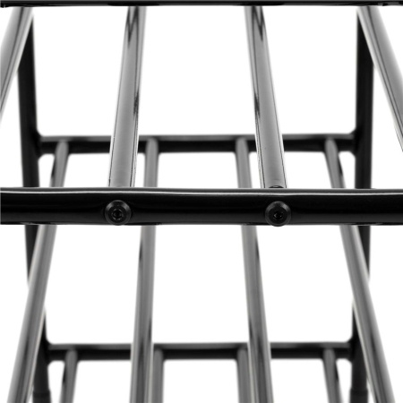 Raft metalic pentru pantofi cu 3 niveluri, capacitate 15 kg, 66x28x53 cm, negru [7]