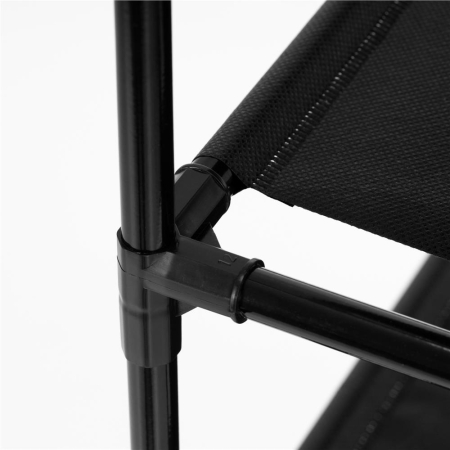 Raft pantofi cu 3 polite, structura metalica si rafturi textile, 72x28x70 cm, negru [12]