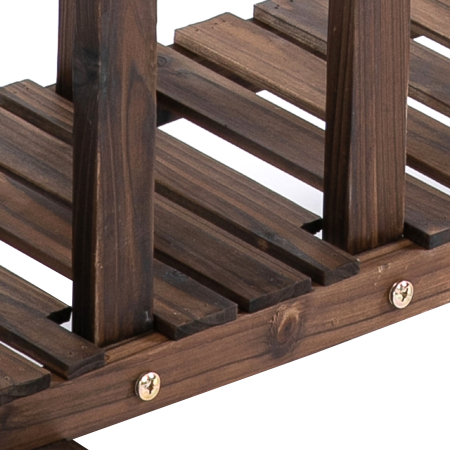  Raft pentru Flori - 4 Niveluri Lemn pentru Interior sau Gradina [8]