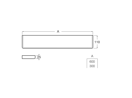 Raft Roca A817027NM0, baie Tempo, numar orificii instalare 4, tip instalare pe perete, elemente fixare ascunse, negru [1]