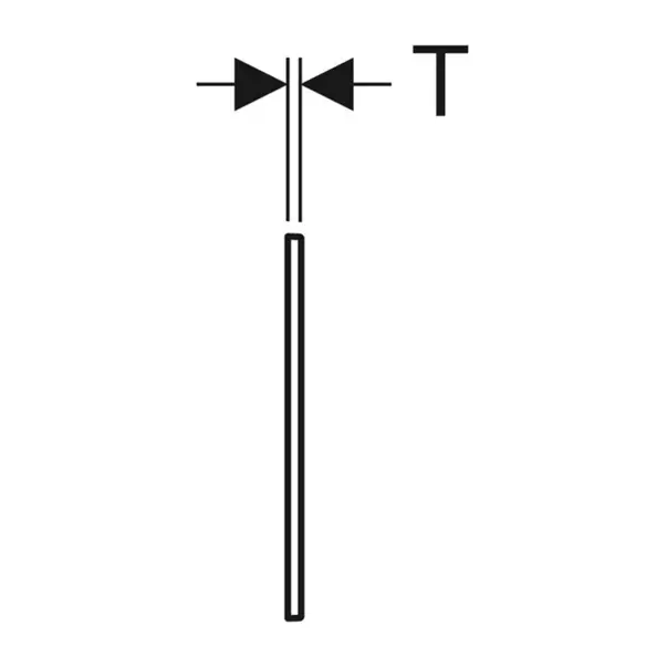 Rama clapeta de actionare Geberit Sigma60 crom lucios [3]