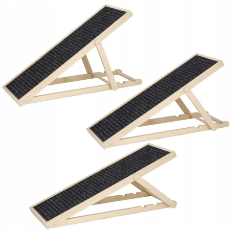 Rampa pentru caini si pisci cu 3 nivele de reglare 42-59cm, antiderapanta, lungime 103cm [3]