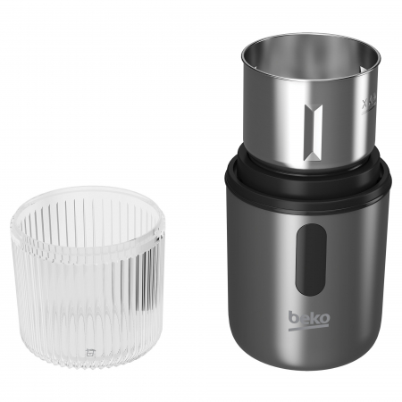 Rasnita de cafea Beko CO8460, 180 W, inox, 4 lame, capacitate 53 g, siguranta automata, bol din inox, Negru [3]