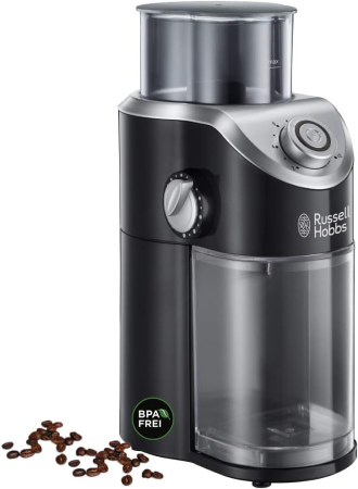 Bucatarie - Rasnita de cafea Russell Hobbs Classics, lame inox, capacitate 70g, macinare reglabila, functie impuls, argintiu