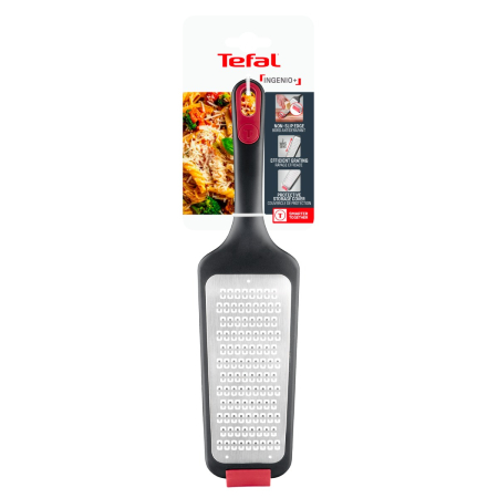 Razatoare Tefal Ingenio+ K1991034, inox, margine antiderapanta, capac de protectie, compatibilitate cu masina de spalat vase, negru & rosu [13]