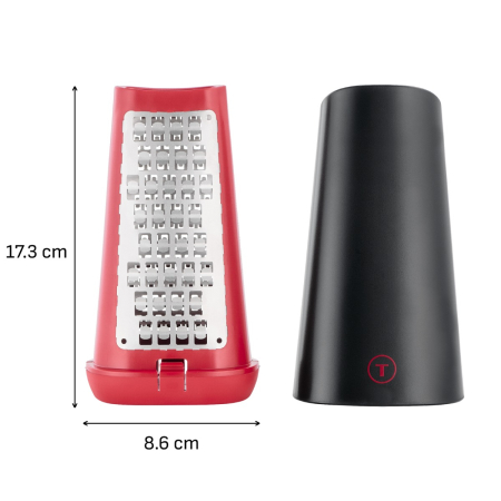 Razatoare Tefal Ingenio+ K4281034, inox, 2 fete de razuire, compatibilitate cu masina de spalat vase, rosu & negru [13]