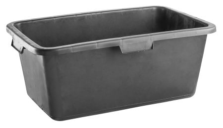 Unelte de vopsit si tencuit - Recipient dreptunghiular Hardy, capacitate 80 l, negru