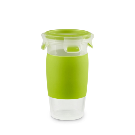 Recipient pentru smoothie Tefal MasterSeal To Go N1071510, 450 ml, 100% etans, capac cu clips, verde [7]