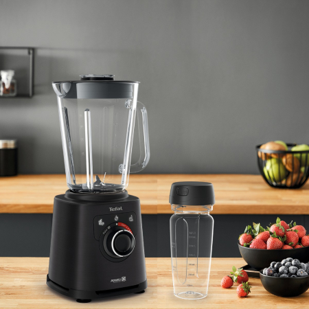 Recipient portabil Tefal On The Go XF81G0T0, Tritan®, 600 ml, lame integrate, compatibil cu blenderele Tefal Perfect Mix+, Ultraforce, Ultraforce 2x, [2]