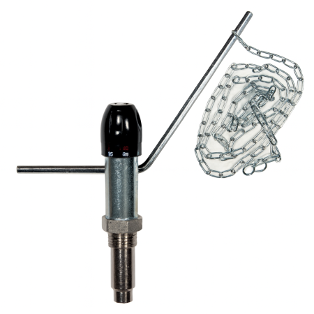 Fitinguri - Regulator de tiraj Giacomini R158Y001, pentru cazane pe combustibil solid, conexiune 3/4” filet exterior, interval 30-100°C