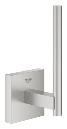 Accesorii WC - Rezerva hargie igienica Grohe 40979DC0, Start Cube, pe perete, metal, mat, otel satinat