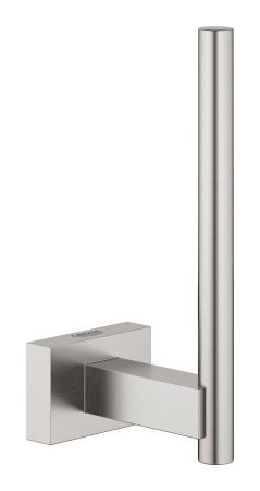 Accesorii WC - Rezerva hartie igienica Grohe 40623DC1, Essentials Cube, pe perete, metal, mat, otel satinat