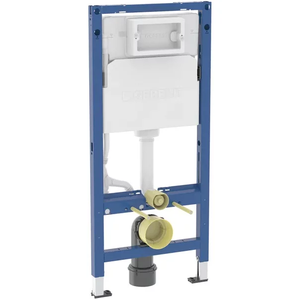 Rezervoare incastrate - Rezervor incastrat Geberit Delta 100, h-112 cm adancime 12 cm si cadru cu actionare frontala