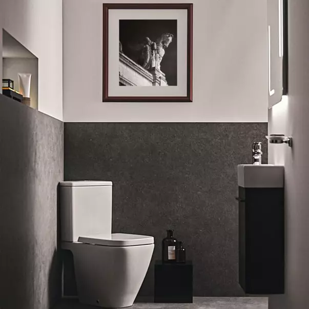 Rezervor pe vas WC Ideal Standard I.life S alimentare inferioara alb lucios [2]