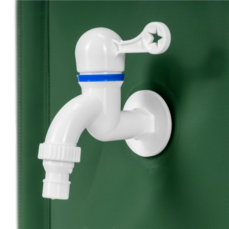 Rezervor pliabil pentru colectarea apei de ploaie, 250 L, PVC 1000D, cu 2 robinete si sistem preaplin, verde [19]