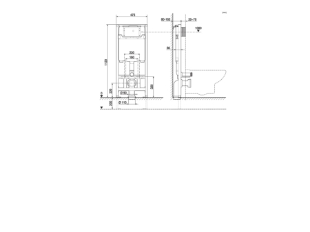 Rezervor Roca A890070020, Cadru One, tip instalare incastrat, tip placare uscata, numar moduri spalare 2 [1]