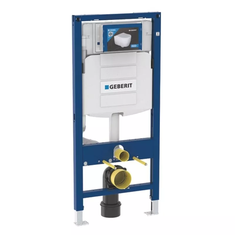 Toalete - Rezervor WC Geberit Duofix 111.300.00.5, incastrat, compatibil placute Sigma, ajustabil, 112 cm, otel