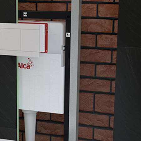 Rezervor wc incastrat Alcaplast, Basicmodul, pentru montare in zidarie, pentru wc stativ [6]