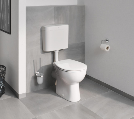 Rezervor WC podea Grohe 37355SH0, pe perete, universal, valva, plastic, alb [6]